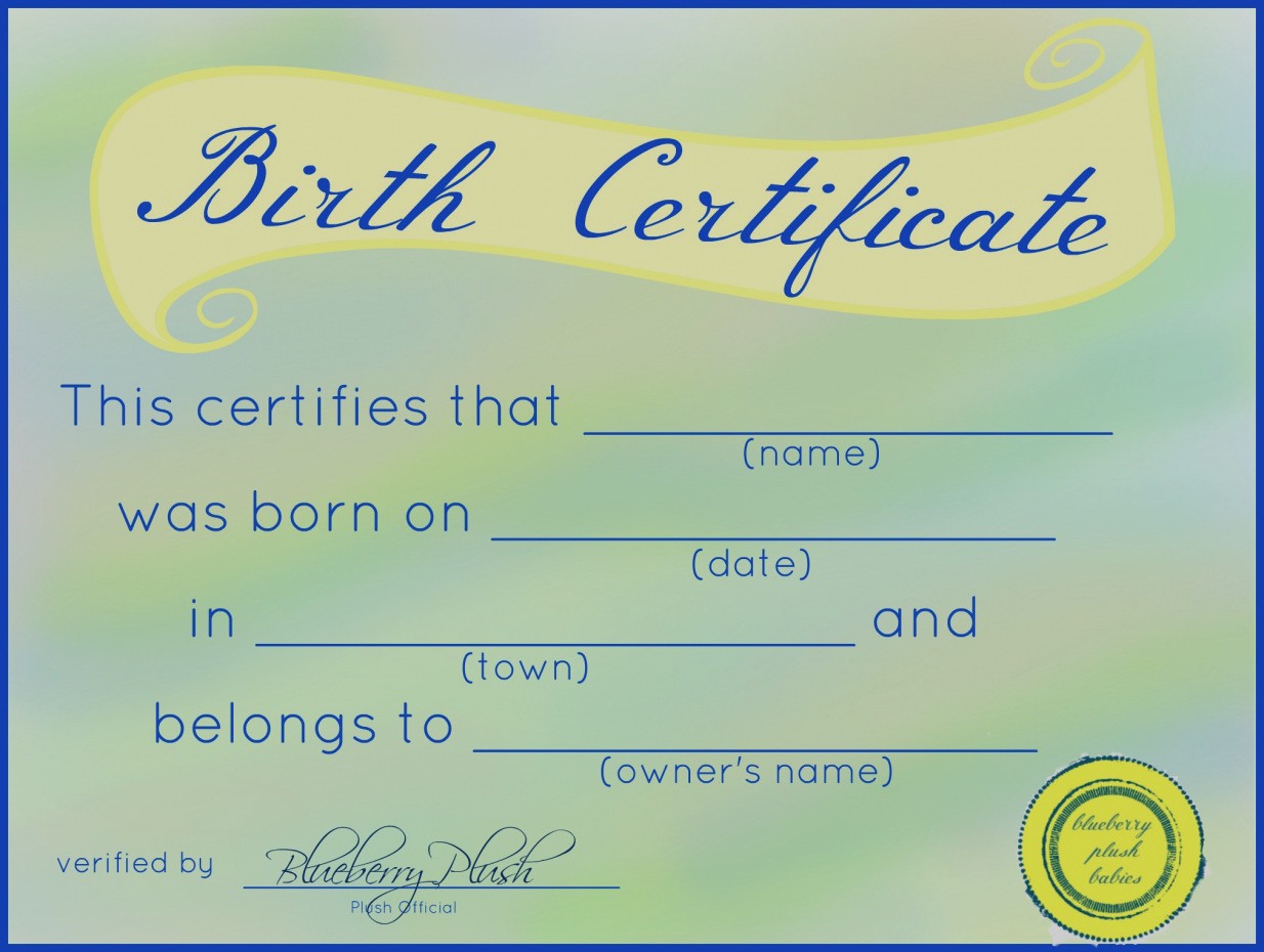 Old Birth Certificate Template Zrom Tk Reborn