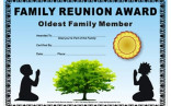 Oldest Family Member Award Kids At Prayer Theme African American Reunion Certificates