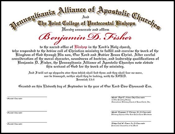Ordination Certificates For Your Church Certificate Example