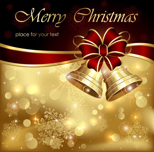 Ornate Golden Christmas Cards Vector Graphics Free In Adobe Card Ai