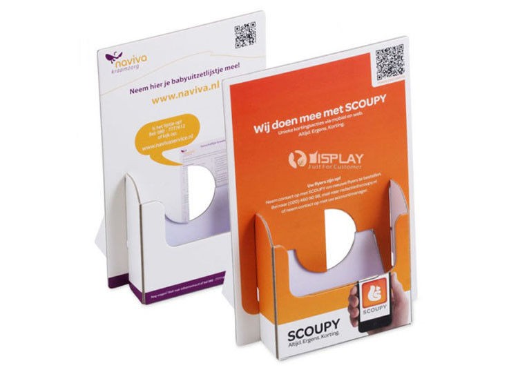 Paper Brochure Holders Cardboard Leaflet Dispensers Holder Template
