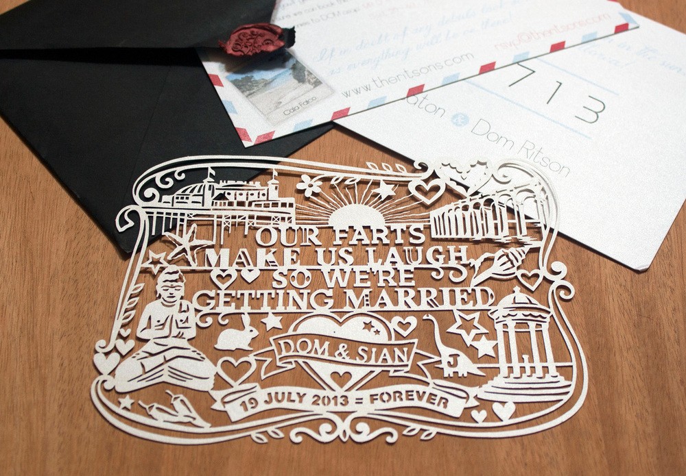 Papercut Invitations Save The Date MadebyJulene Art Invitation Cutter