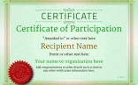 Participation Certificate Templates Free Printable Add Badges Images Of