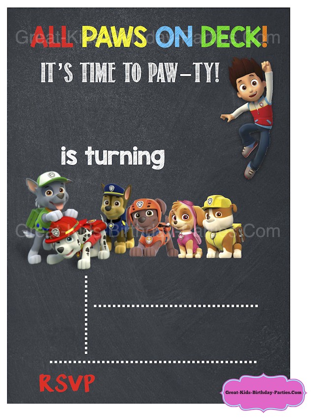 Paw Patrol Party For Kids On A Budget Camden S 3rd Birthday Invitation