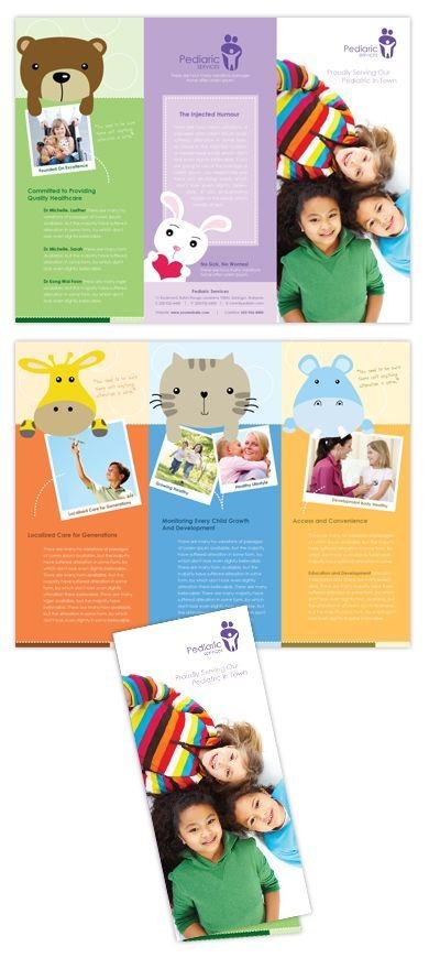 Pediatrician 2222 Pinterest Brochures Template And Tri Fold Pediatric Brochure