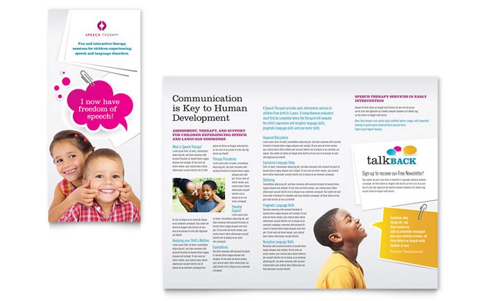 Pediatrician Pamphlets Templates Graphic Designs Pediatric