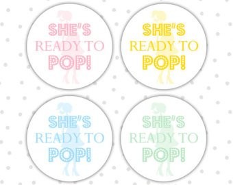 Personalized Ready To Pop Stickers Baby Shower About