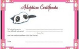 Pet Adoption Certificate Archives Paddle At The Point Stuffed Animal Template Free