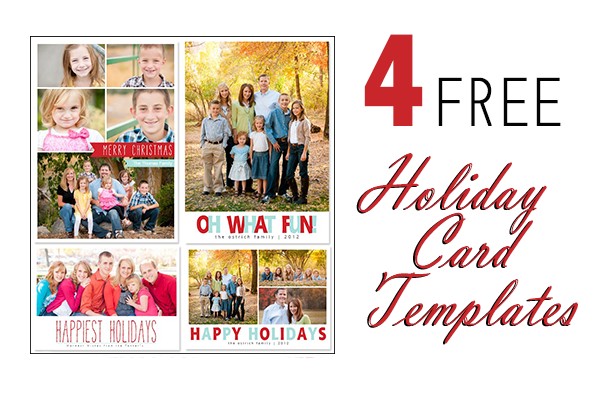 Photoshop Christmas Card Templates Com Free Download