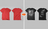 Photoshop Men S T Shirt Flat Templates Pack Psd Tshirt Mockup Template Vol2 Free Download