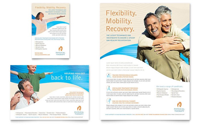 Physical Therapist Flyer Ad Template Design Free Counseling