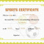 Pin By Alizbath Adam On Certificates Pinterest Certificate Free Sports