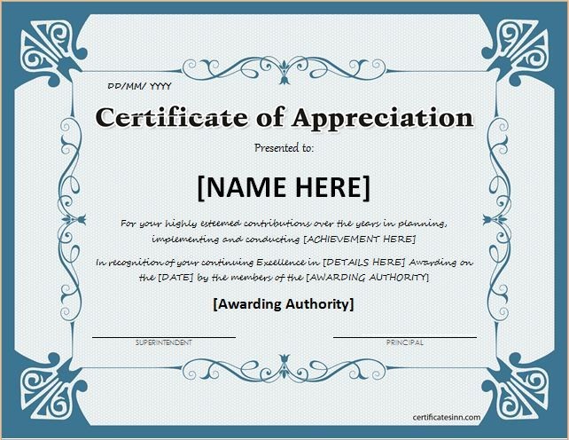 Pin By Alizbath Adam On Certificates Pinterest Certificate Of Appreciation For Teachers Wording