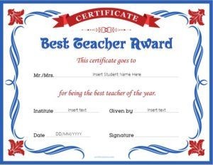 Pin By Alizbath Adam On Certificates Pinterest Teacher Awards Appreciation Certificate