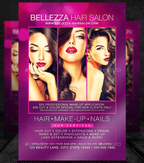 Pin By Emran Sexius On Flyer Template In 2018 Pinterest Hair Salon Brochure Templates
