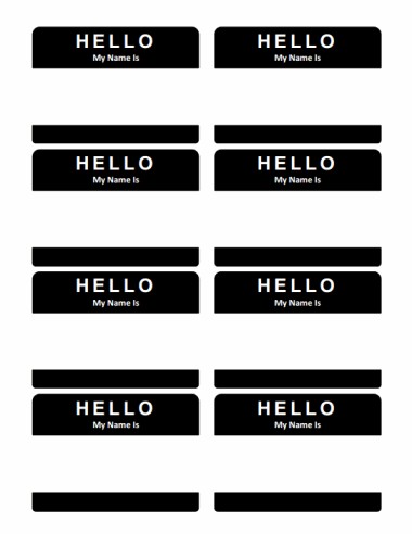 Pin By Sarah Lechuga On RLA Cafe Pinterest Name Tags Tag Hello My Is Label Template
