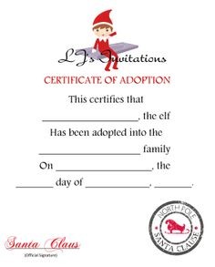 Pin By Stacy Link On Christmas In 2018 Pinterest Elves Elf Certificate