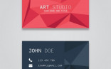 Polygonal Business Card Templates Vector Free Download Template