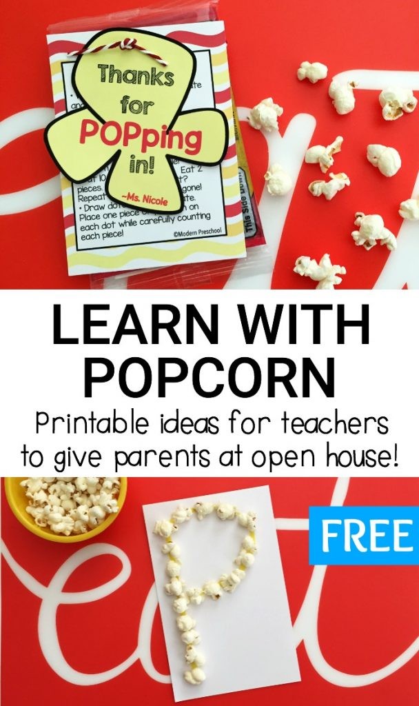 Popcorn Learning Ideas For Preschool Kindergarten Open