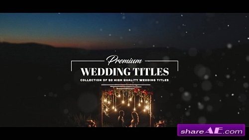 Premium Wedding Titles After Effects Template Motion Array