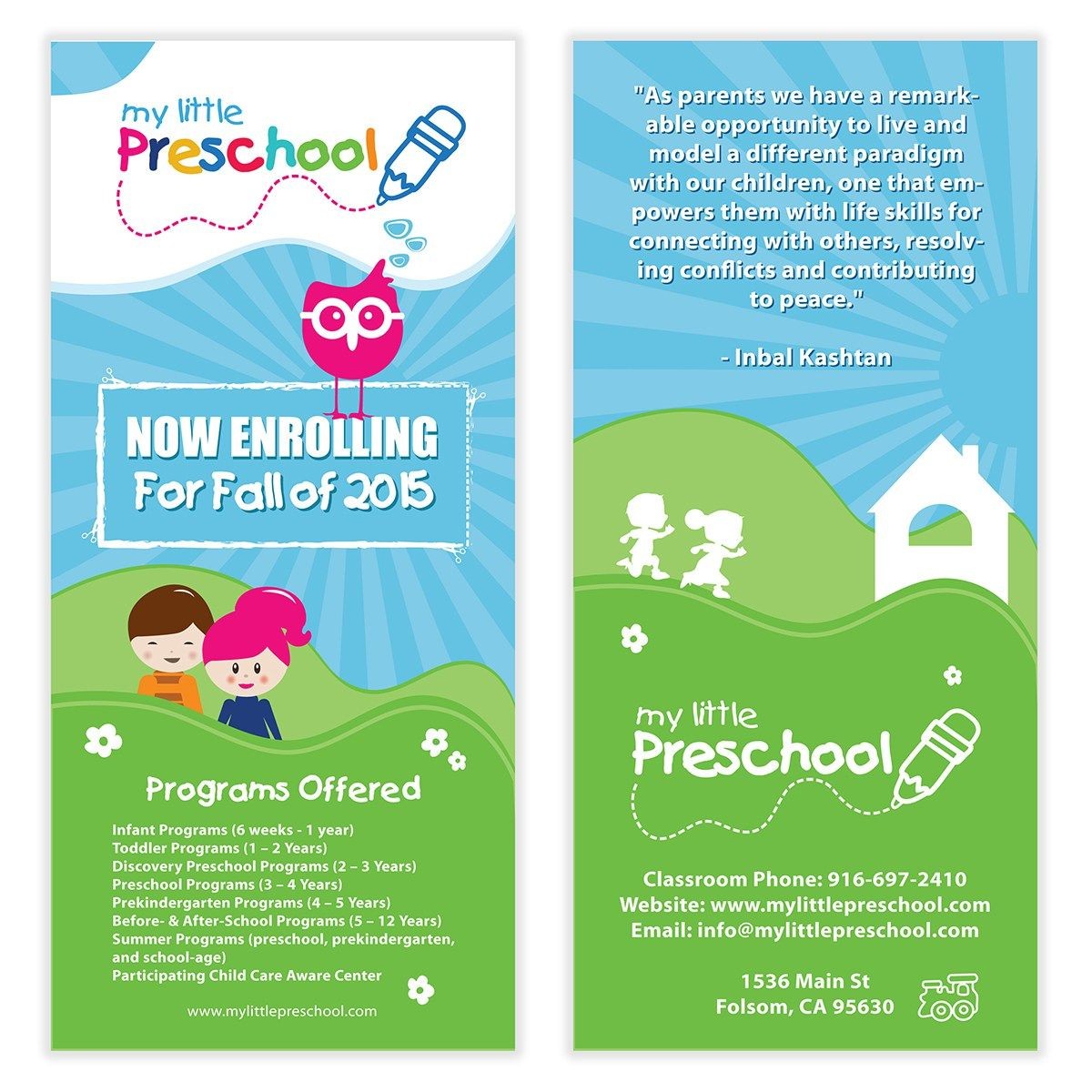 Preschool Flyer Template 06 Chakra Posters Flyers Product Brochure