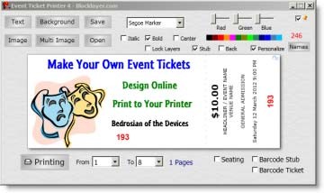 Print Your Own Event Tickets Create Free