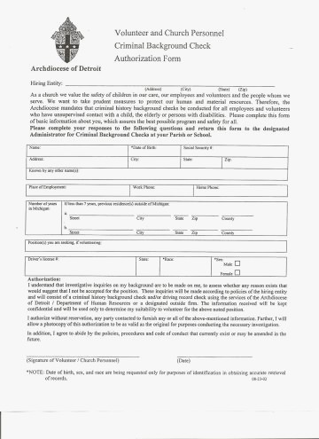 Printable Background Check Forms Release Form 945 Checks