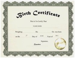Printable Blank Birth Certificate Amazing Template