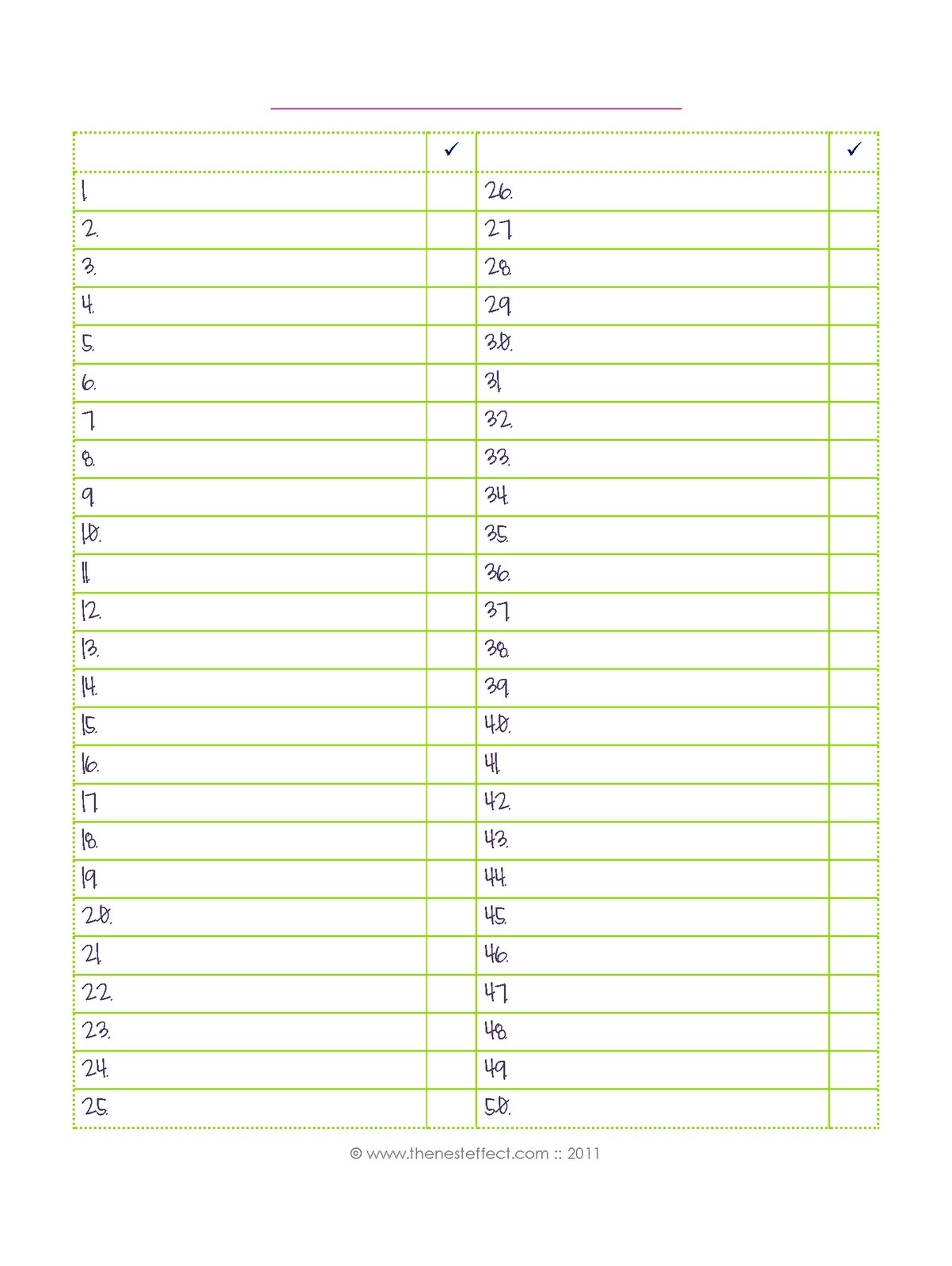 Printable Blank Checklist Ukran Agdiffusion Com