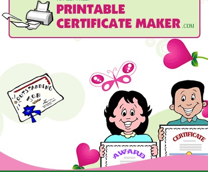 Printable Certificate Maker Create Free Award Certificates Cheerleading Templates