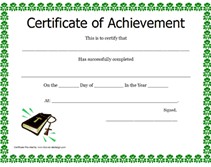 Printable Certificate Of Religious Achievement Form Templates Christian