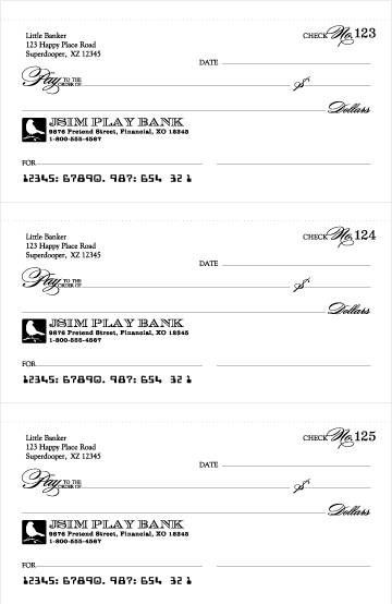 Printable Checks You Can Edit With Your Child S Name Plus A Play