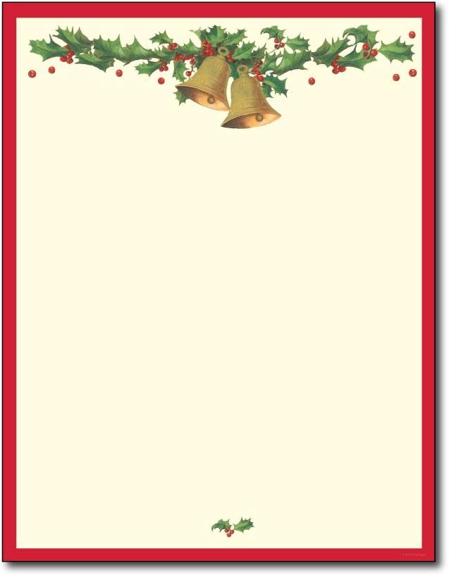 Printable Christmas Stationery Holiday