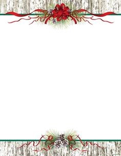 Printable Christmas Stationery To Use For The Holidays Downloadable