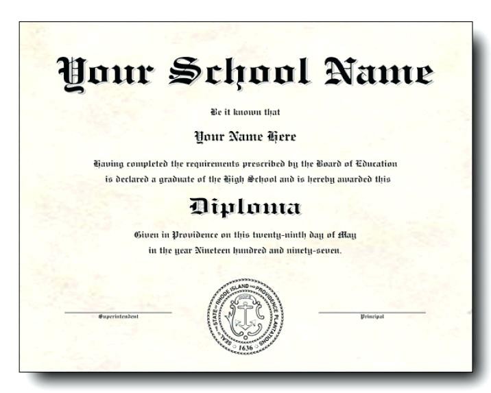 Printable Diploma Homeschool Free Template Misdesign Co