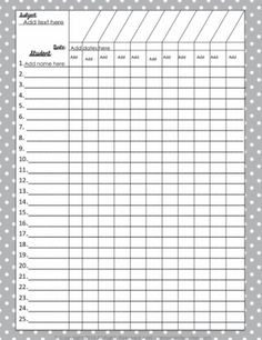 Printable Grade Book Teacher Mode Pinterest Classroom Free Gradebook Sheets For