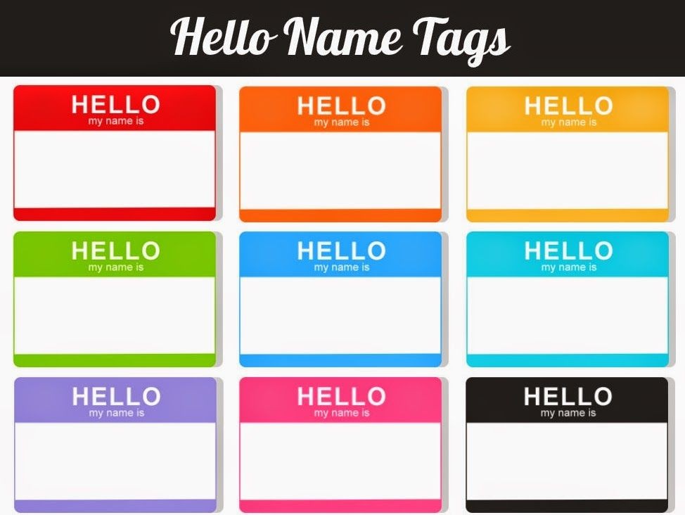 Printable Hello My Name Is Labels Google Search Happy Mail Tags