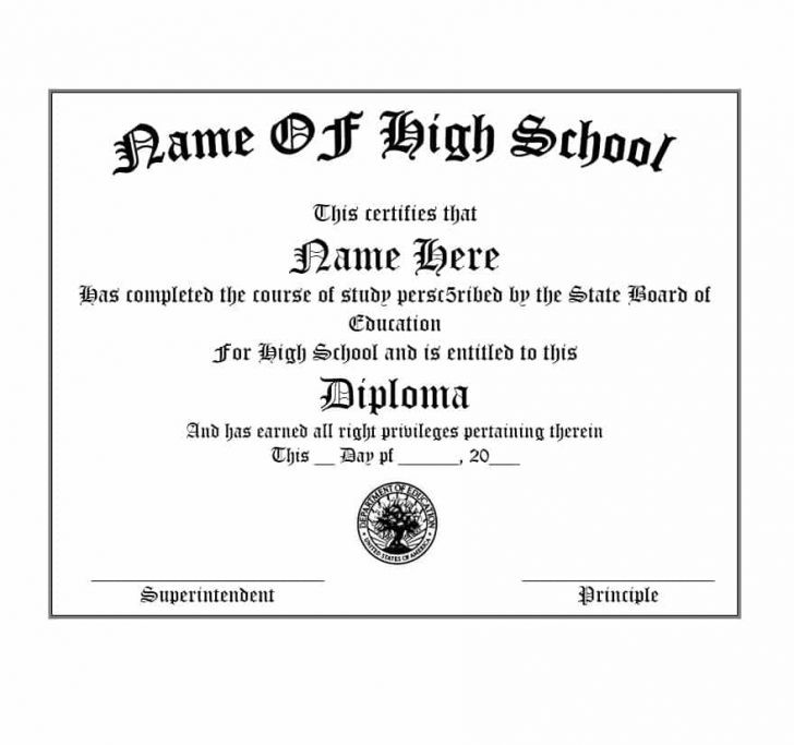 Printable High School Diploma Gratulfata