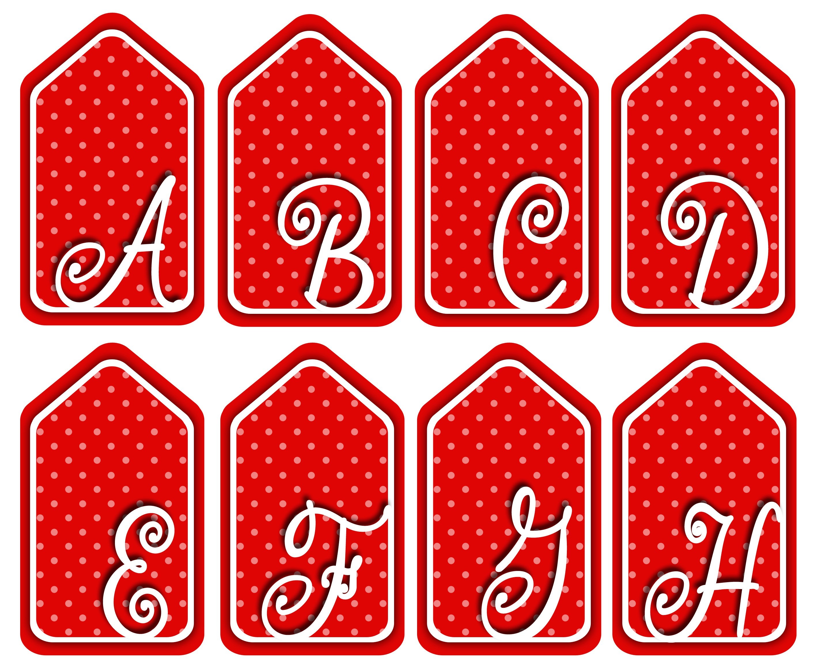 Printable Initial Gift Tags Darling Doodles Free Initials