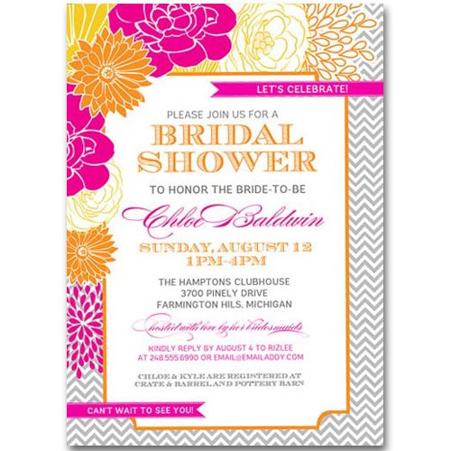 Printable Wedding Shower Invitations Socialgeist Net