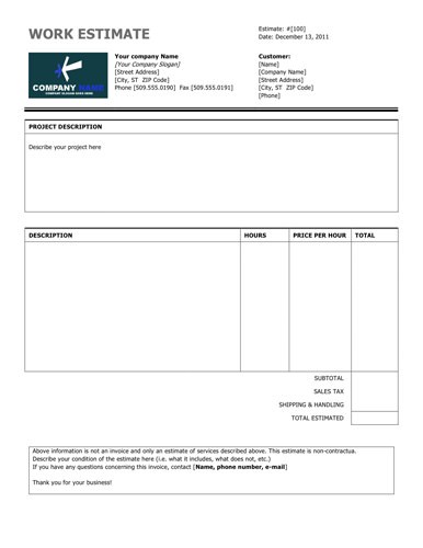 Quote Forms Template Excel Zrom Tk Construction Estimate Sheets Free