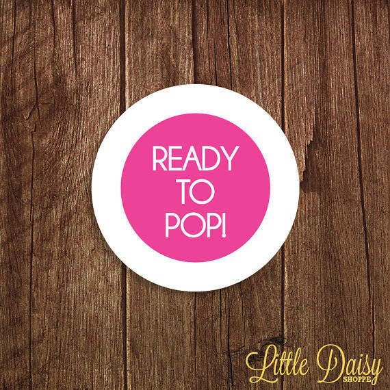 Ready To Pop Baby Shower Sticker Customer Ideas OnlineLabels Com Labels Template