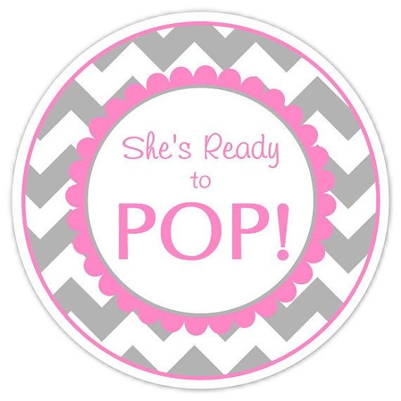 Ready To Pop Stickers Template Baby Shower Address Label
