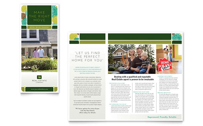 Real Estate Brochure Template Design Examples