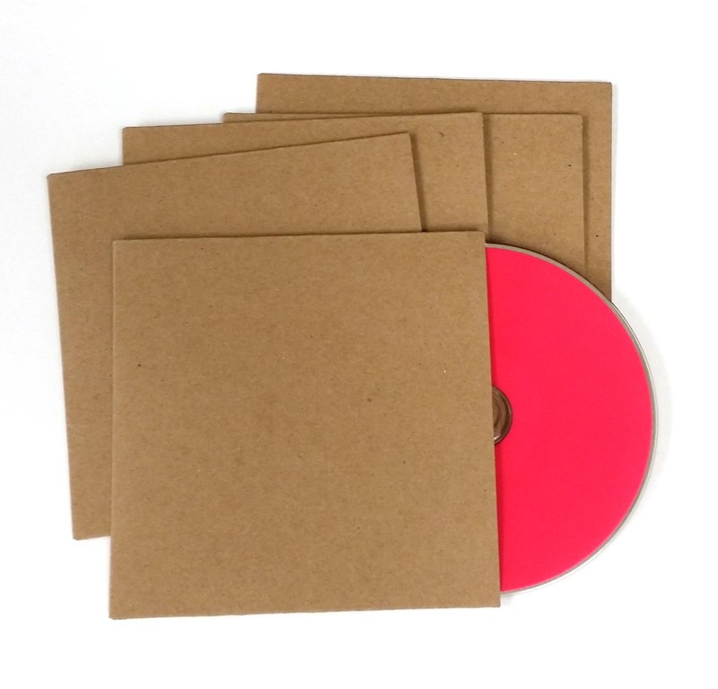 Recycled Cardboard Sleeve For CD DVD Jackets Printable Cd