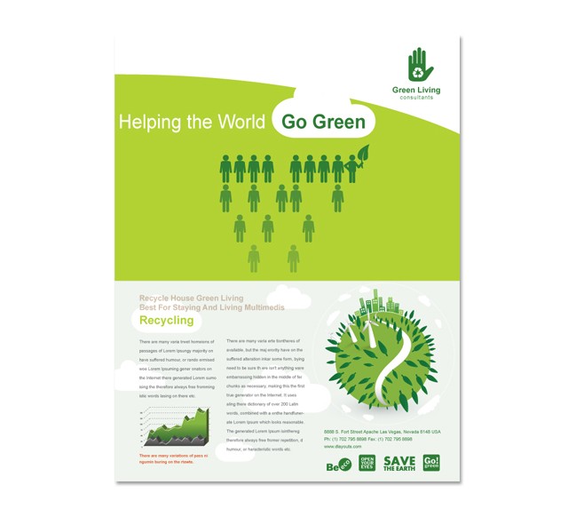 Recycling Flyer Template Brochure Free