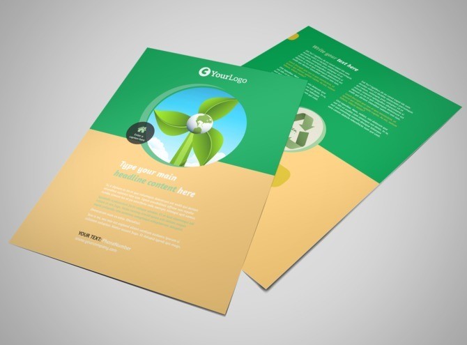 Recycling Flyer Template MyCreativeShop Brochure Free
