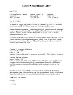 Redit Dispute Letter Template Business Forms Pinterest Credit 609