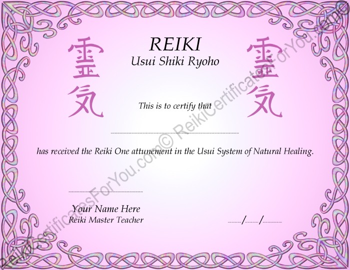 Reiki Certificate S Free Download Launchosiris Com Website