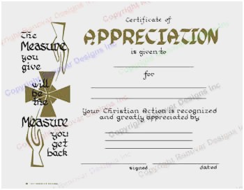 Religious Certificate S Great 10 Best Of Christian Appreciation